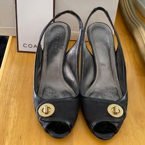 Black Coach Heels